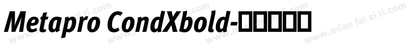 Metapro CondXbold字体转换